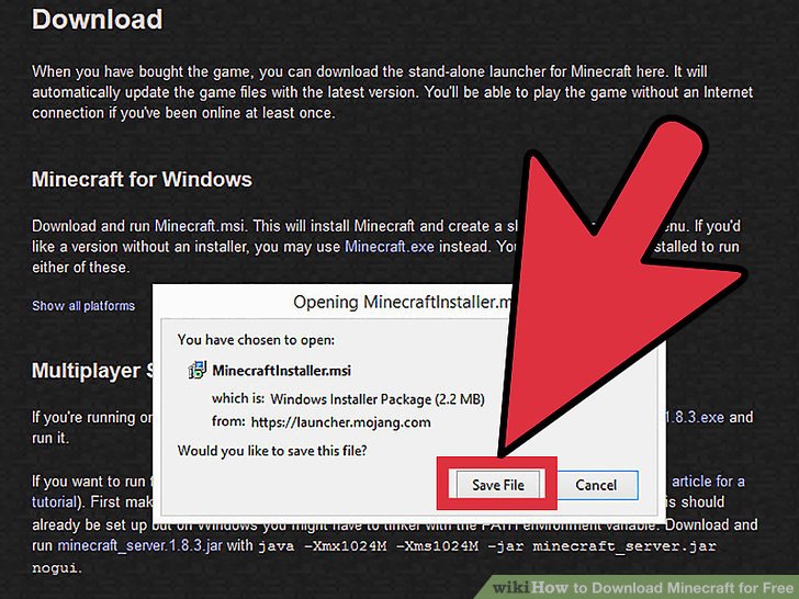 how to download minecraft launcher .exe